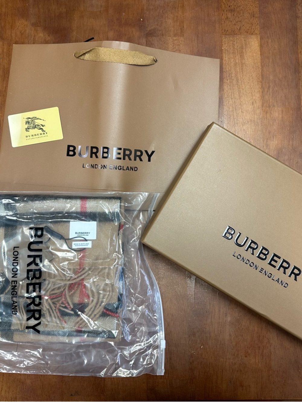 Classic Burberry Scarf - NWT